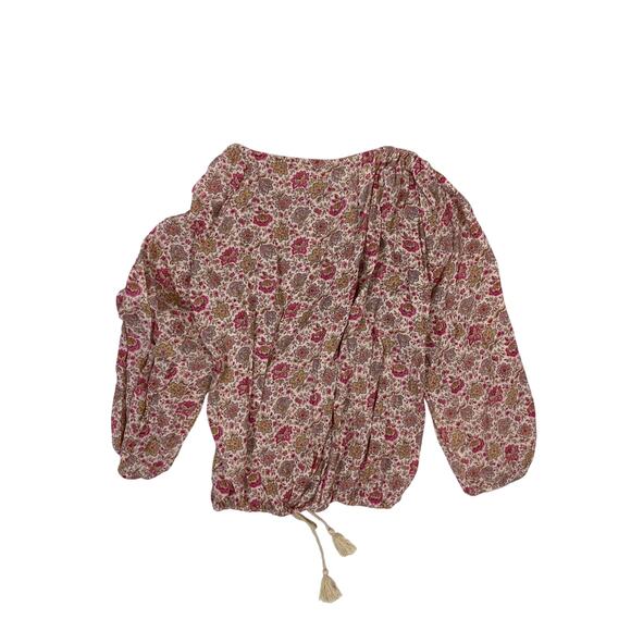 Denim & Supply Ralph Lauren Floral Boho Blouse Women’s Small | Tassel Detail Top - Picture 4 of 5